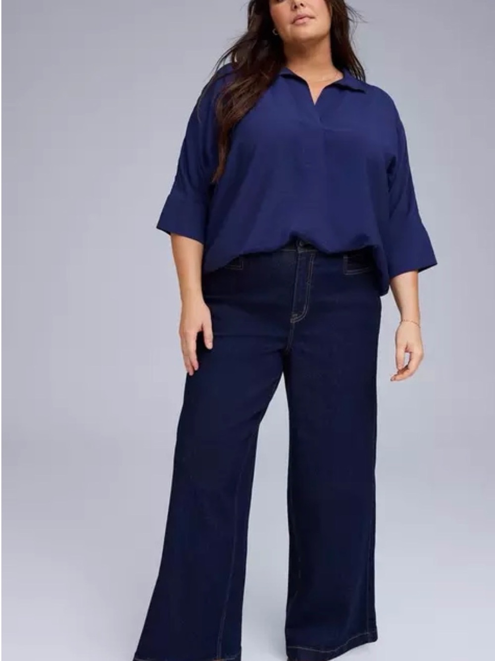 torrid Dark Indigo Wide Leg Jeans